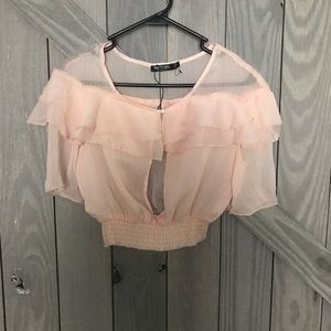 Nasty Gal Tops - Ruffled top from Nasty Gal! Nasty Gal Tops - Ruffled top from Nasty Gal!